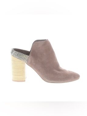 Dolce Vita Renly Mule Tan Snake Wood Heel – Women’s Size 10 🐍🤎